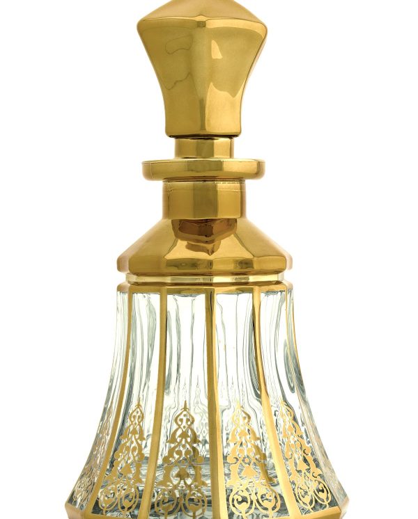 Parfüm Esans Cam Şişesi Gold Boş Esans Cam Şişesi Dekorotif Vitrin Şişesi 150 Ml. X003-150ML-2