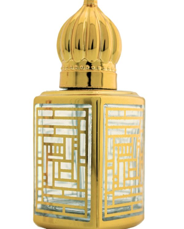 Parfüm Esans Cam Şişesi Gold Boş Esans Şişesi 13 Ml. Premium 9695-13ML-1